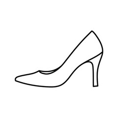 High Heel icon. high heel shoes sign. vector illustration