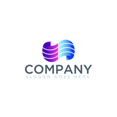 Abstract shape logo for company name