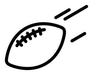 Rugby icon. Illustration isolated on a white background