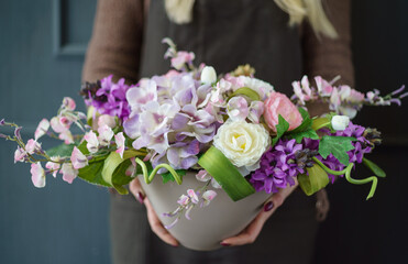 nice bouquet in the hands