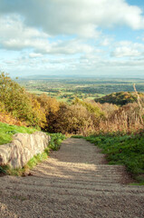 Fototapeta premium Autumn scenery in the Malvern hills of England.