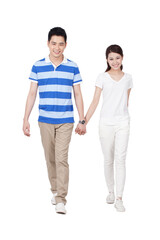 Fototapeta premium A group photo of a happy young couple 
