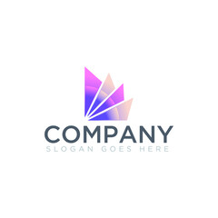 Abstract shape logo for company name