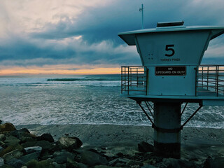 lighthouse at sunset