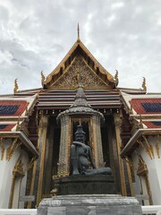 Statue in the Grand Palace of Bangkok, Thailand.