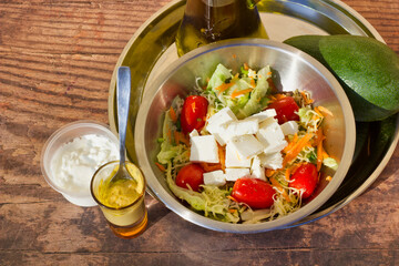 Cherry Tomatoes & Feta salad on day one of Keto