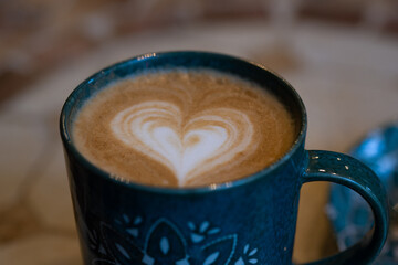 カフェラテハート