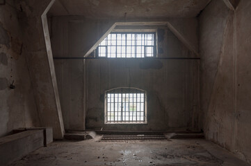 Fototapeta premium Abandoned alcohol factory in Warsaw