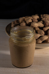 peanut butter over a table