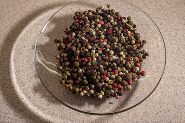 black pepper in a bowl