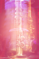 Saxophone posé sur scène