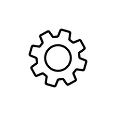 Setting icon vector set. Manage icon for site or app.