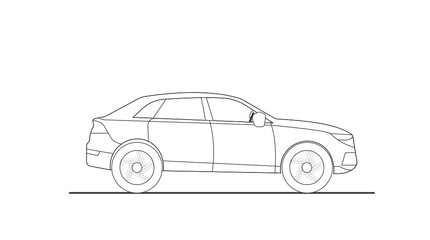 car isolated on white