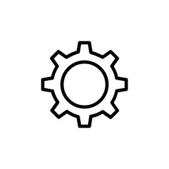 Setting icon vector set. Manage icon for site or app.