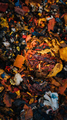 colorful acrylic paints residues background