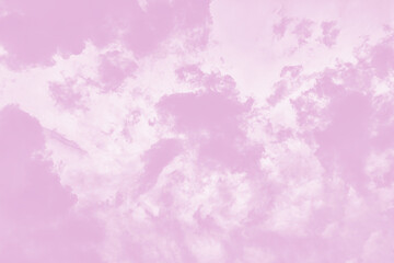 Pastel pink violet sky background with blurred clouds