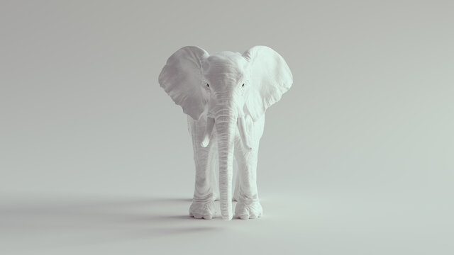 White Elephant Large 3d illustration render