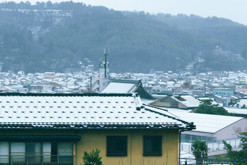 A snow day in Kanazawa, 2021.