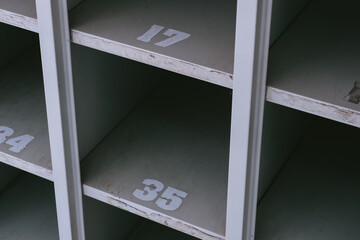 Shelf are specified by the number for store something
