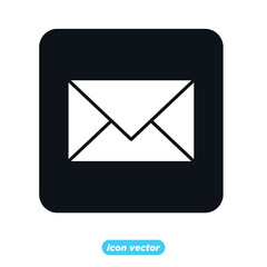Email icon. Envelope Mail icon template color editable. Contacts message send letter symbol vector illustration for graphic and web design.