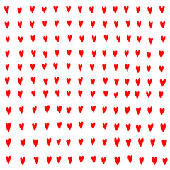 Vector Heart shape frame with brush painting on background - hand drawn design for Valentine's day web icon, symbol, sign, romantic wedding, love card