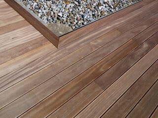Beautiful classical design hard wood deck