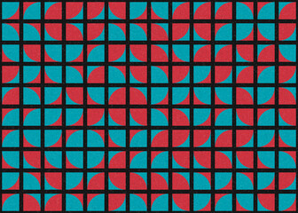 Abstract Geometric Pattern generative computational art illustration