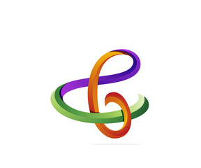 letter c icon logo design template