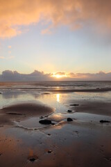 sunset over the sea