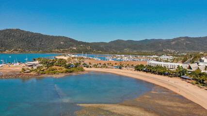 Airlie Beach, Queensland. Aerial view from drone
