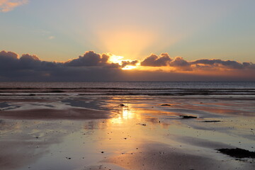 sunset at the beach