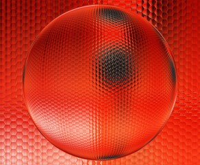 hexagonal patterns and designs based on black control knob with white numbers 30 60 90 120 on a vivid red background