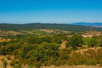 The late summer landscape near Scansano, Grosseto Province, Tuscany, Italy
