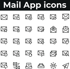 Mail app and web ui icons