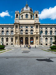 Fototapeta na wymiar Austria, vienna, 2016, Jul, 10th Maria Theresien Platz, in front of the Kunsthistorisches Museum, inner city, Vienna, Austria, AUT