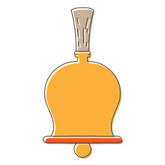 bell hand drawn design vector illustration