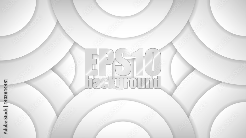 Poster eps10 monochrome abstract vector background. graphic effect based on circles in relief with their sh