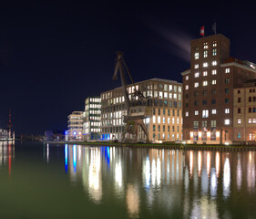 Der Hafen von M&uuml;nster in Westfalen, Deutschland