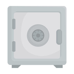 strongbox of money financial business banking commerce and market theme Vector illustration