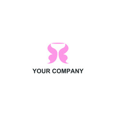 glass butterfly icon vector logo design. glass butterfly template quality logo symbol inspiration