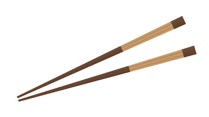 Chopsticks vector. Chopsticks on white background. 