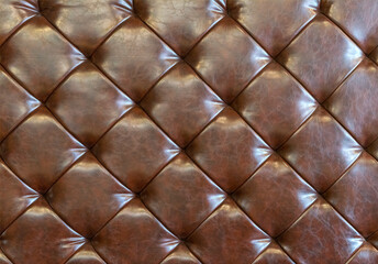  Brown leather sofa texture background