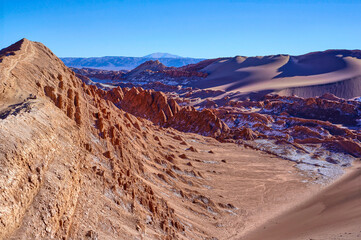 View of the Moon Valley in the Atacama Desert, Antofagasta, Chile