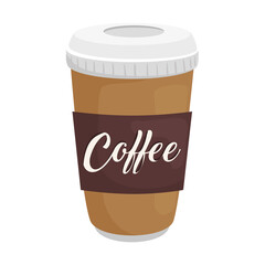 coffee mug design of drink caffeine breakfast and beverage theme Vector illustration