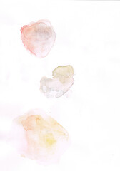 abstract watercolor hand painted background in pink