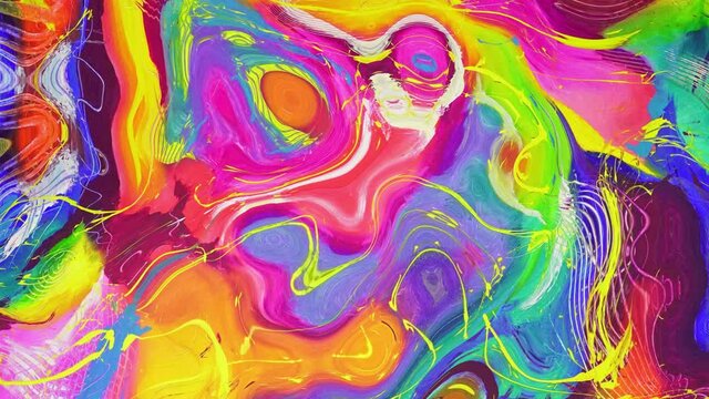 World of marble. Liquid marble texture. Marble pink colorful. Fluid art. Very Nice Abstract Colour Design Colorful Swirl Texture Background Marbling Video. 3D Abstract, 4K 3840x2160