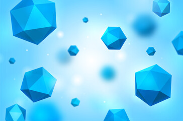 Abstract 3d hexagon background.