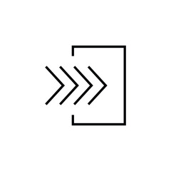 Logout vector icon. Logout illustration for web, mobile apps, design. Logout vector symbol.