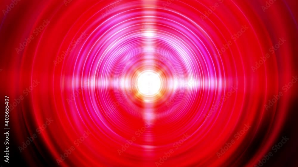 Poster abstract red circle radial lights background for colorful vortex concept. 4k 3d rendering bright shi