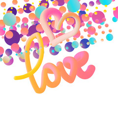 Happy Valentine's Day, greeting card design